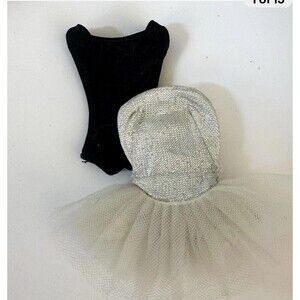 Vintage 1960’s Mattel Barbie Doll Ballerina #989 Silver Tutu & Black Leotard